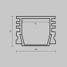 Алюминиевый профиль накладной MAYTONI ALM-005-W-2M 631006